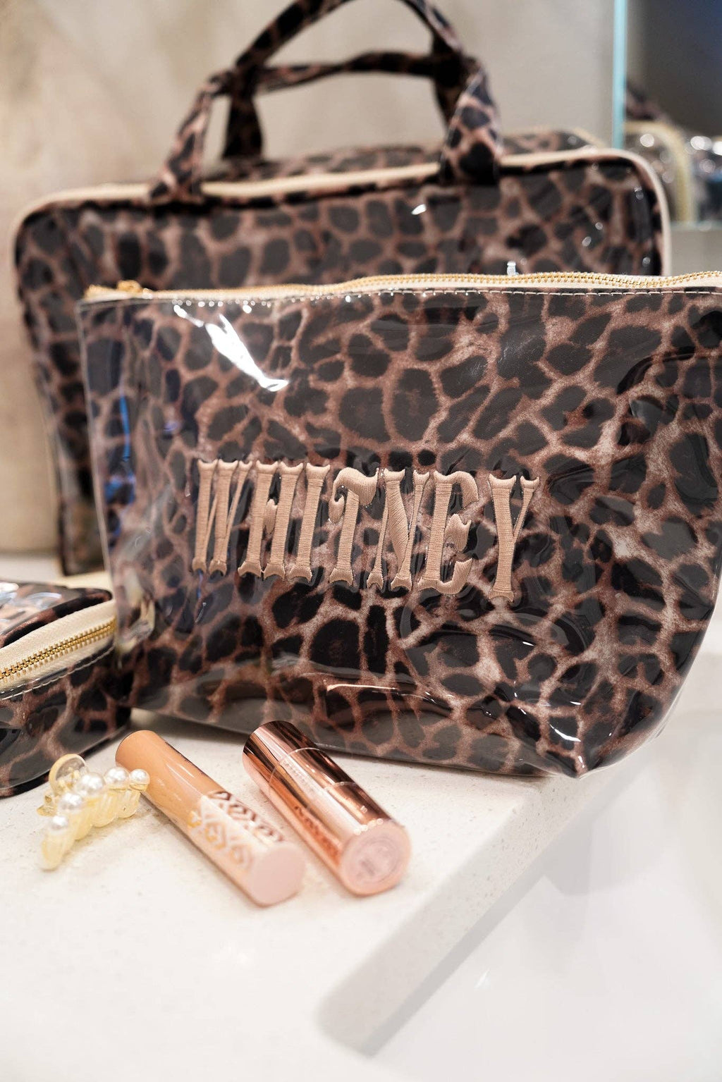 Leopard - Clear Coat Bag