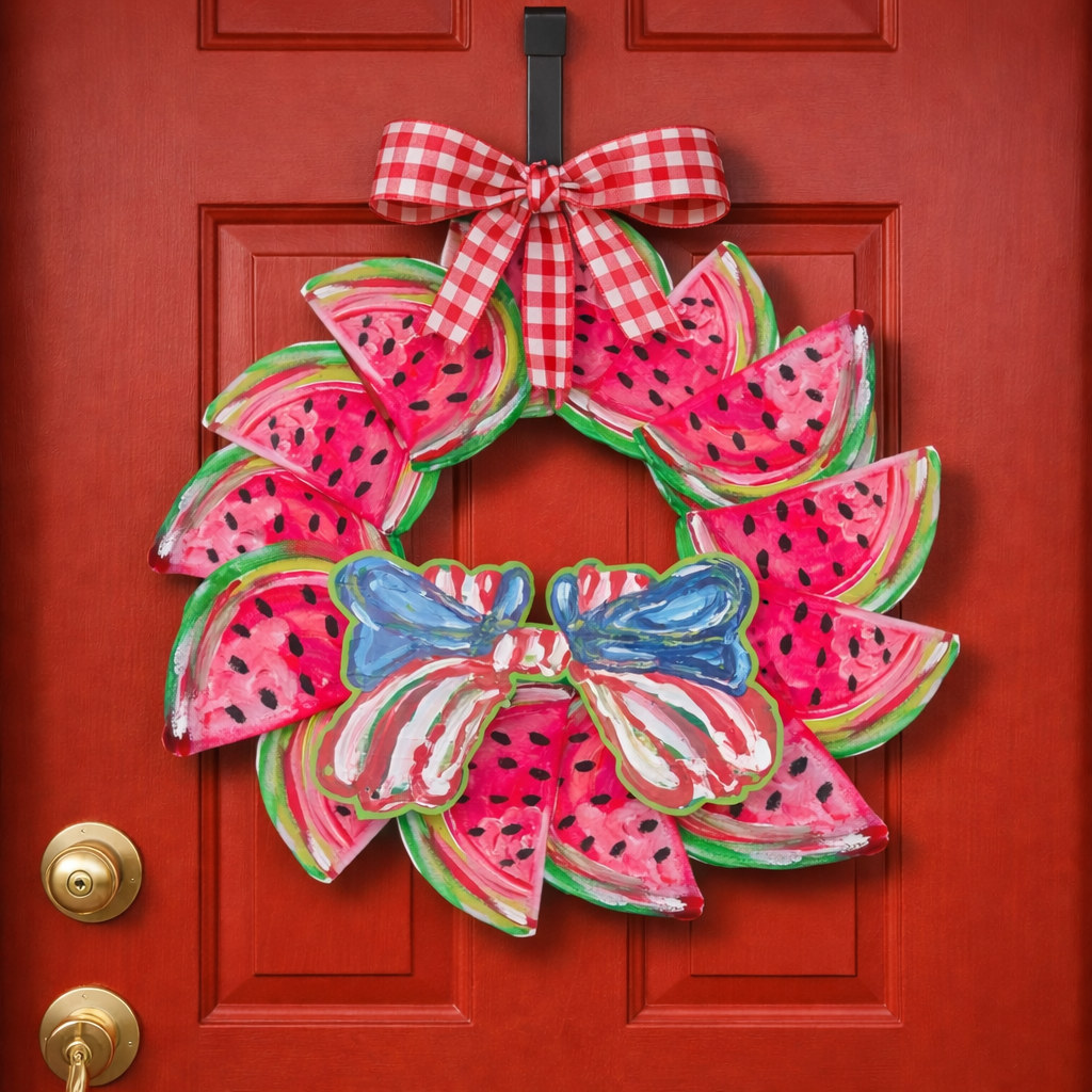 LARGE Designer Watermelon Summer Door Hanger