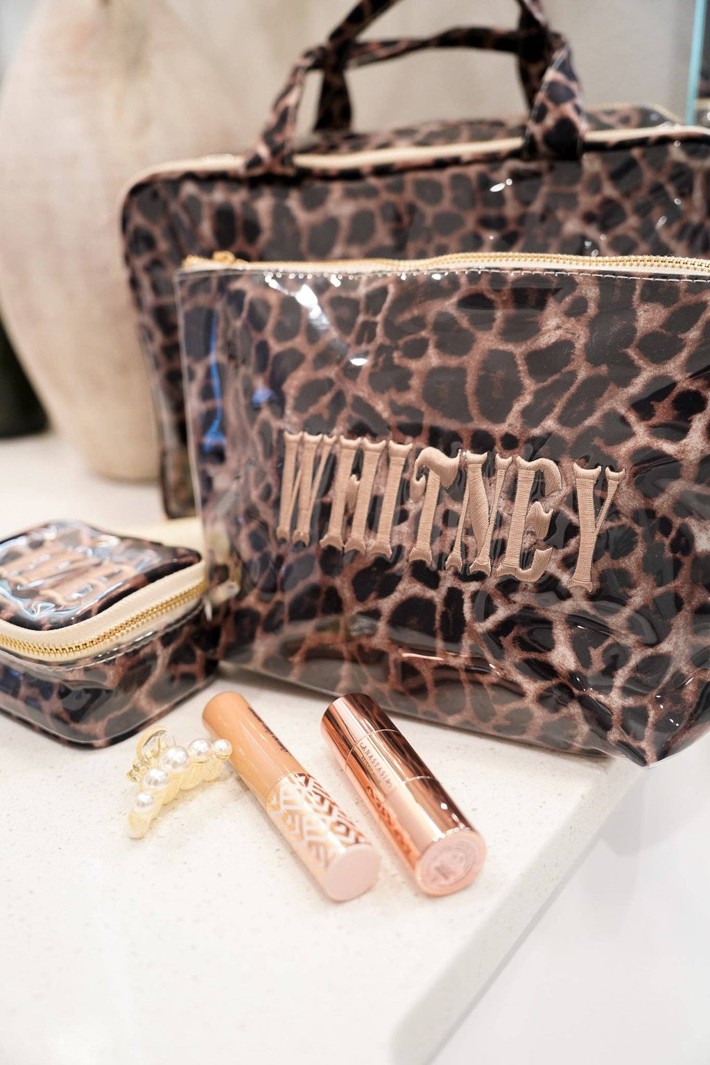 Leopard - Clear Coat Bag