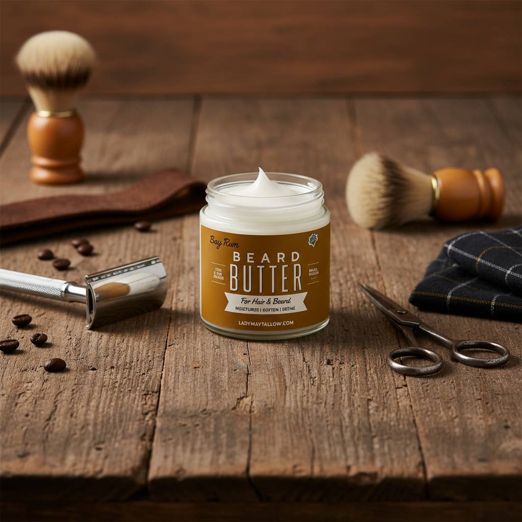 Tallow Man Bay Rum Beard + Body Butter | Men's Grooming | Gr