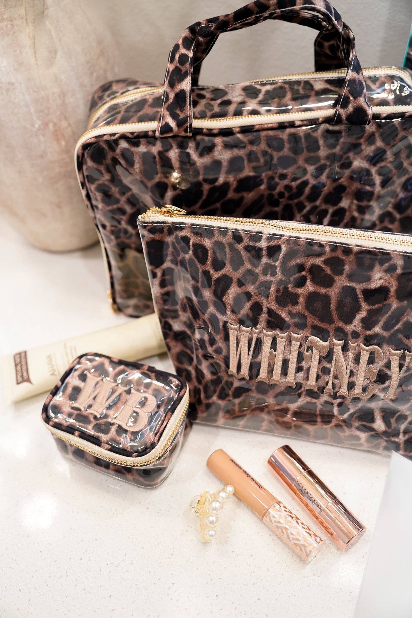 Leopard - Clear Coat Bag