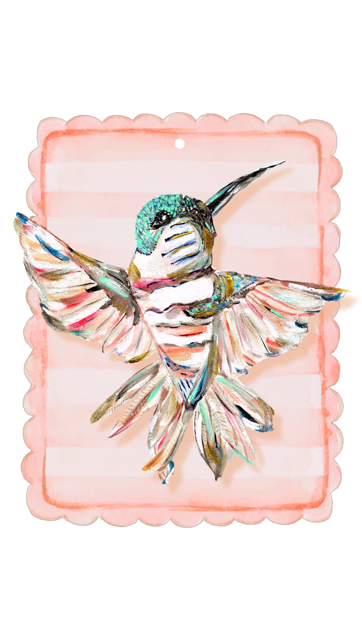 LARGE Designer Hummingbird Door Hanger