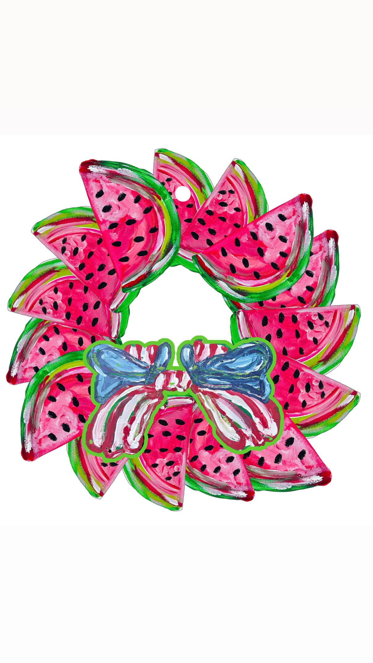 LARGE Designer Watermelon Summer Door Hanger