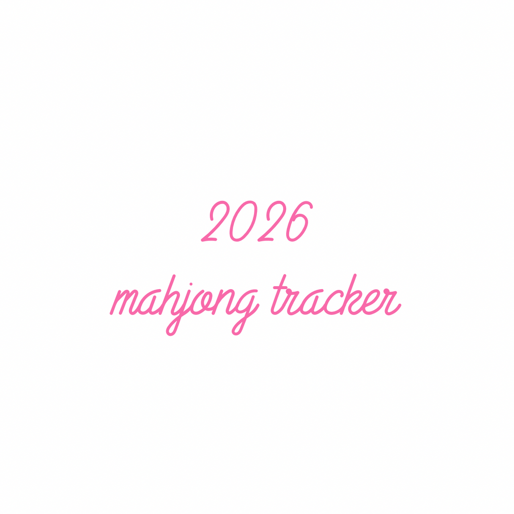 2026 Mahjong Tracker (Digital Download)