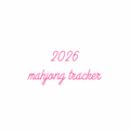 2026 Mahjong Tracker (Digital Download)