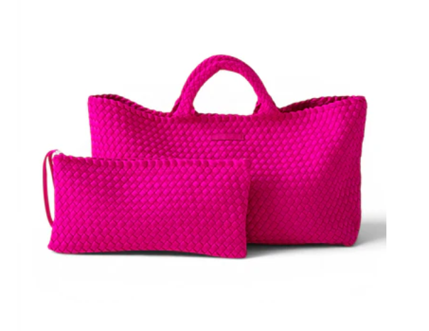 Mahjong Bag - Woven Carryall with Matching Tile Pouch