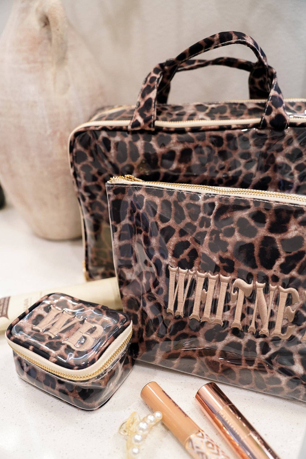Leopard - Clear Coat Bag