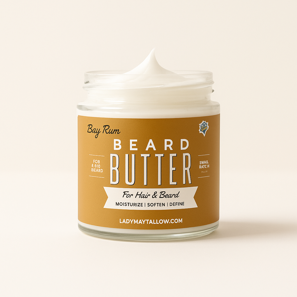 Tallow Man Bay Rum Beard + Body Butter | Men's Grooming | Gr