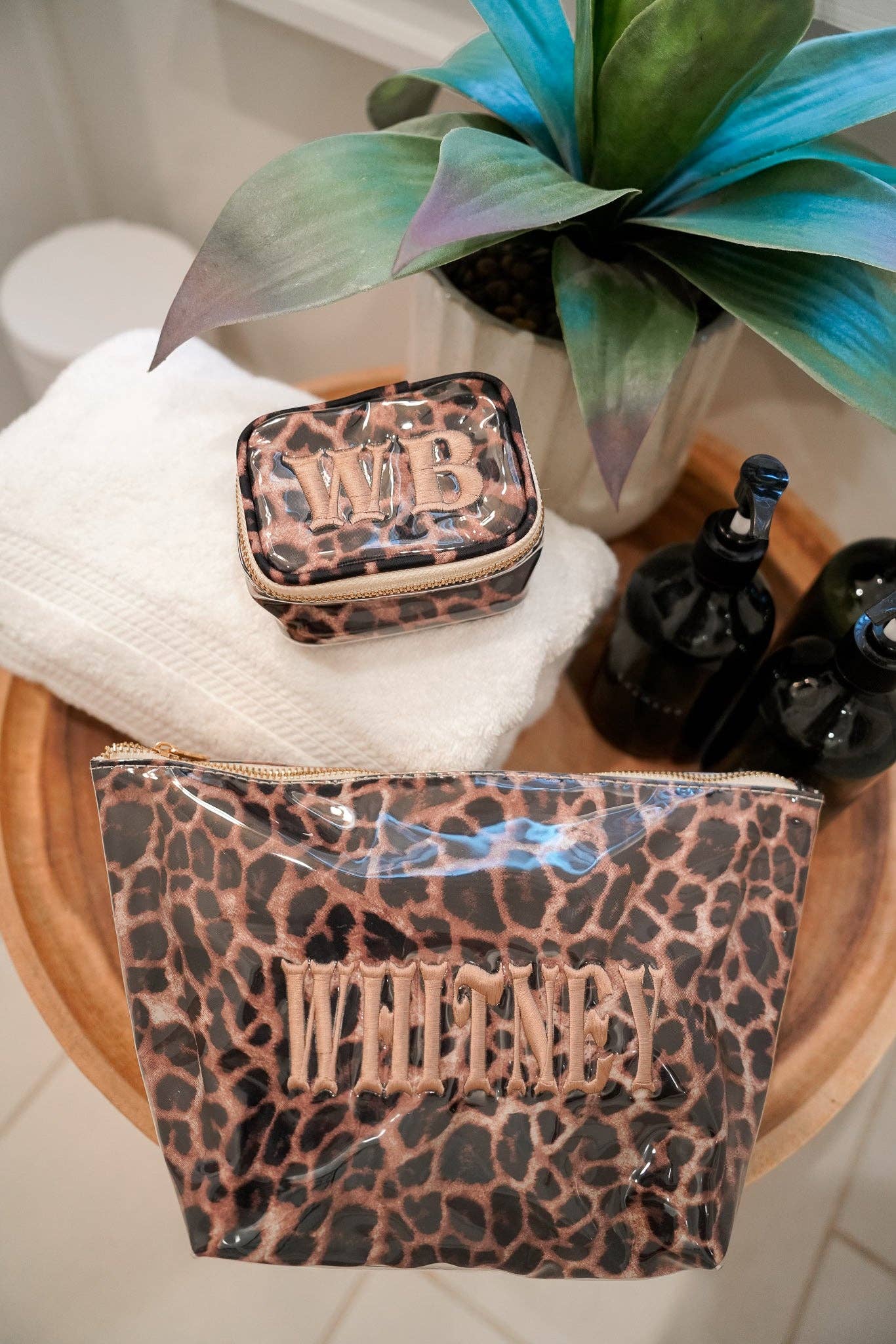 Leopard - Clear Coat Bag